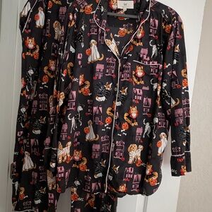 Printfresh Halloween Dogs SIZE 2X Long Sleeve and Long Pants Set